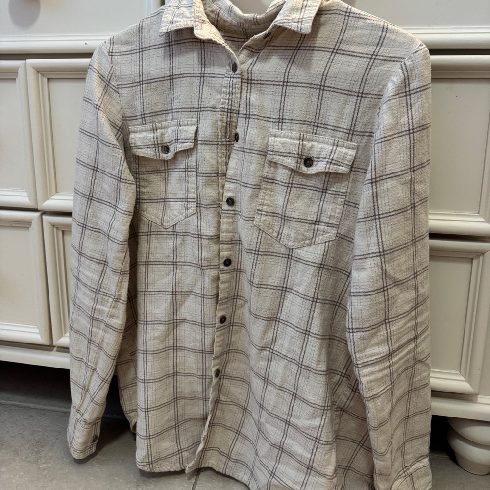 Billabong Plaid Button-Up Long Sleeve